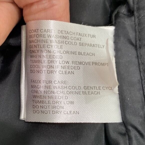 Michael Kors Faux Fur Heavyweight Hooded Parka Coat Size 8 - Picture 9 of 15